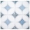 Andova Tiles Luv Adore Blue 8-in. Encaustic Spanish/Moroccan Patterned Matte Porcelain Wall & Floor Tile ANDLUV459 - alternate 1